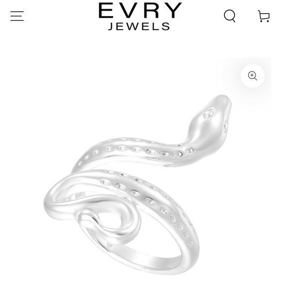 Evry Jewels Slither snake Ring - Picture 1 of 4